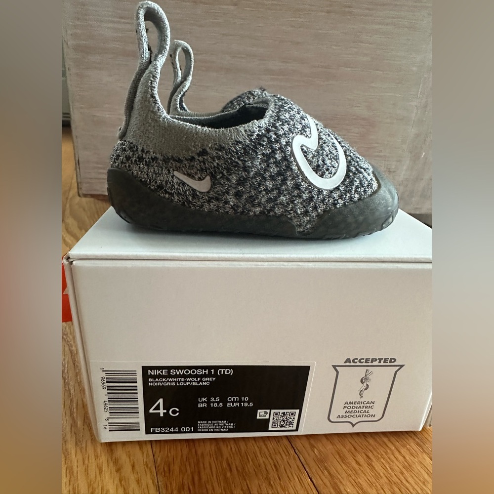 Nike Baby Walker Shoes - Gray and Black